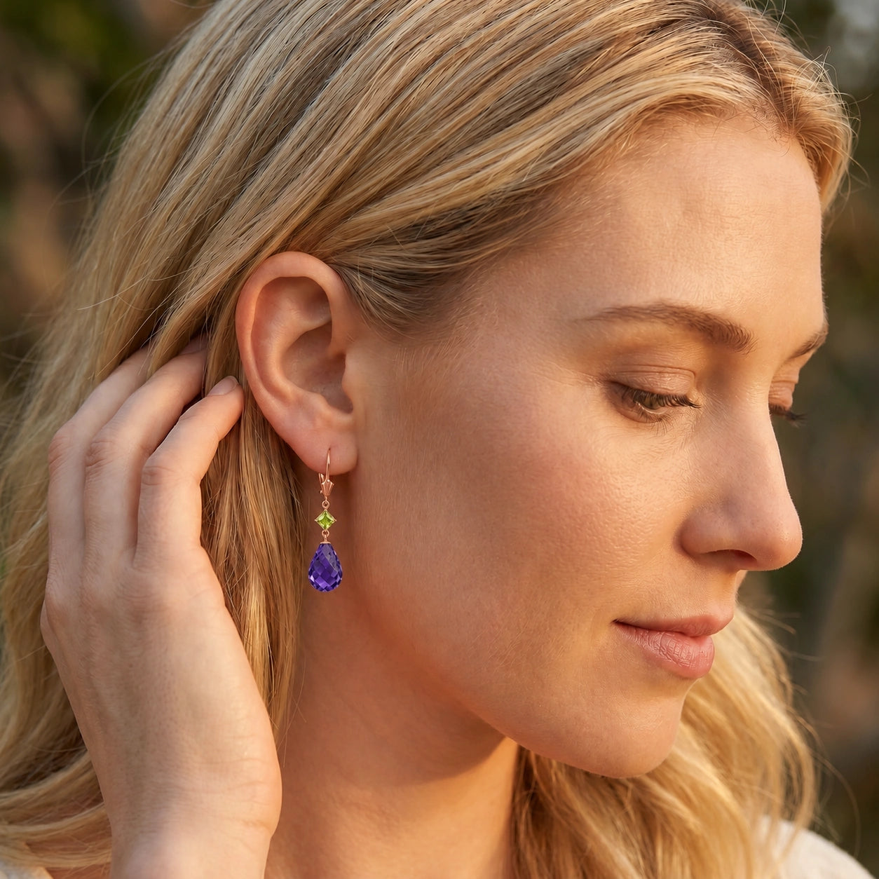 Rose Gold Petal Earrings Pearl 10K — Fabiola