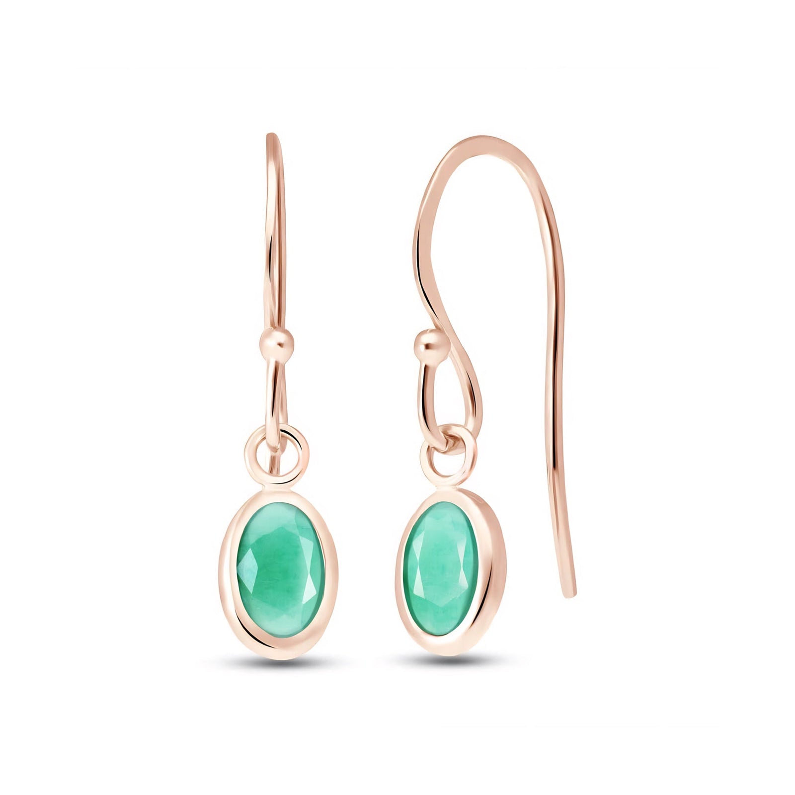 Rose Gold Earrings Peridot 10K — Dalia