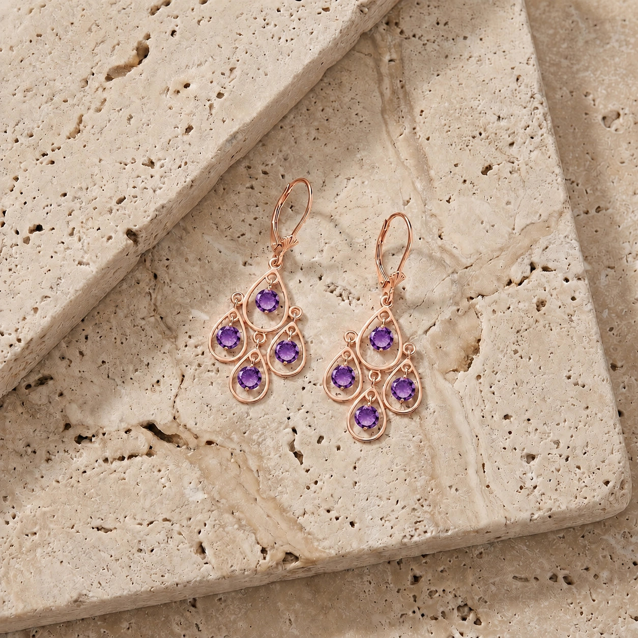 Rose Gold Amethyst — Mariafiorina