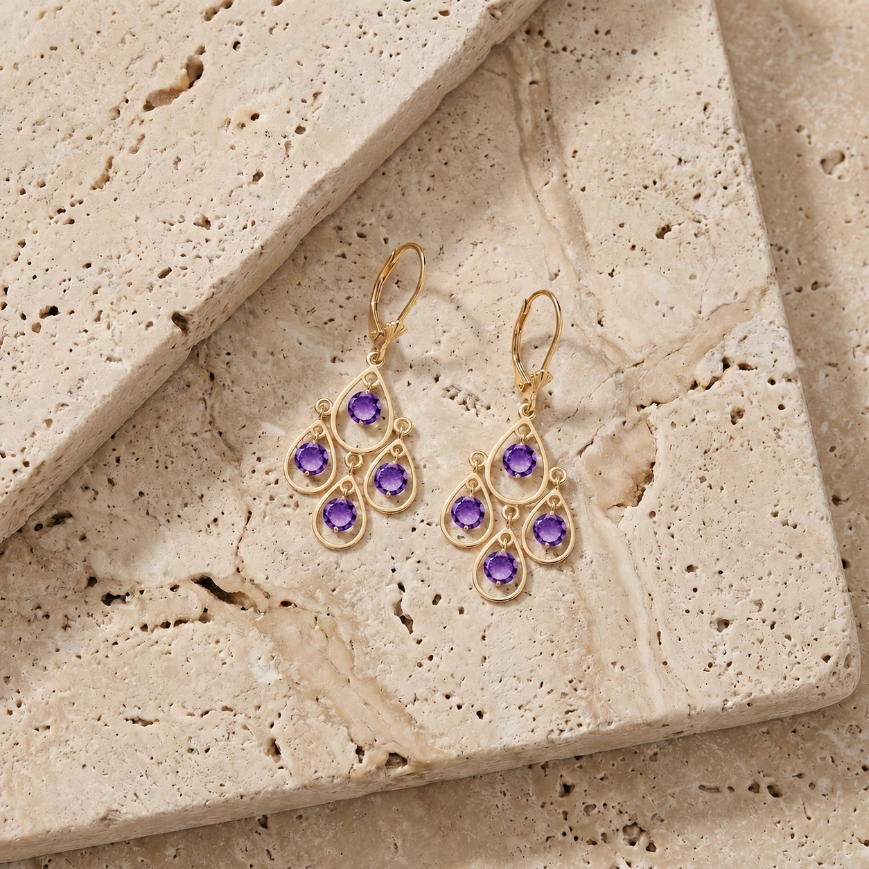 Yellow Gold Amethyst — Mariafiorina