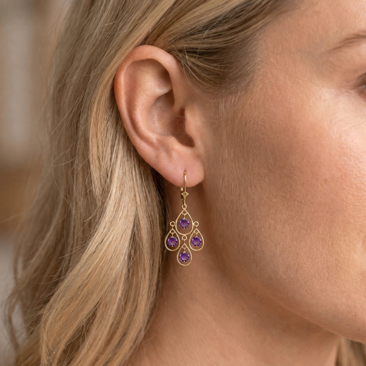 Yellow Gold Amethyst — Mariafiorina