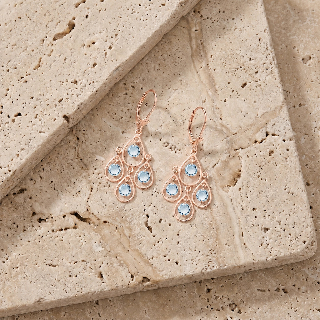 Rose Gold Aquamarine — Mariafiorina