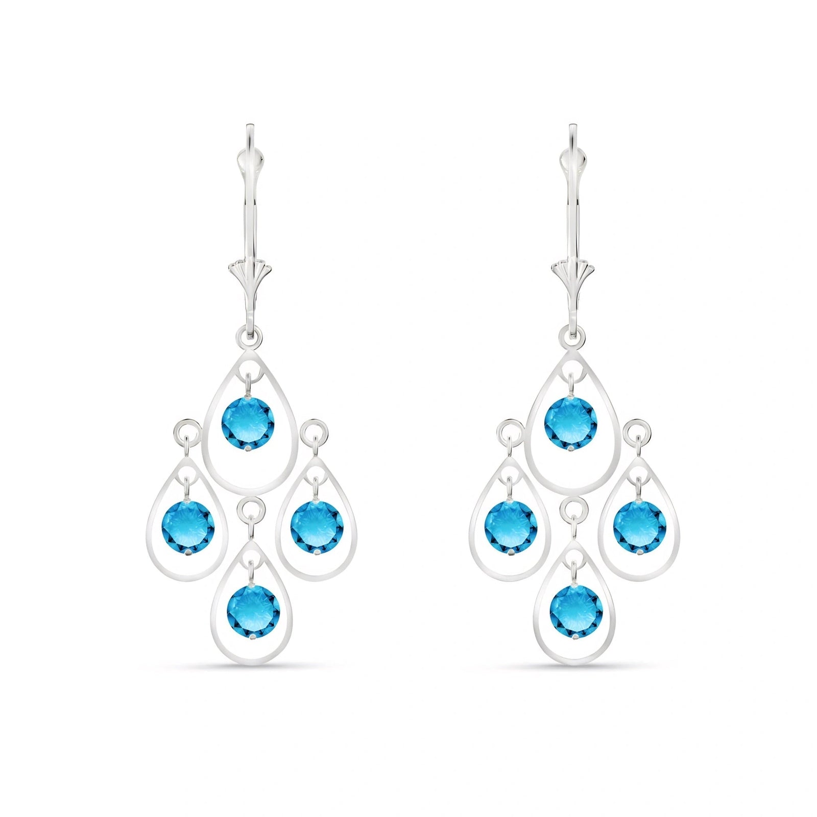 White Gold Blue Topaz — Mariafiorina