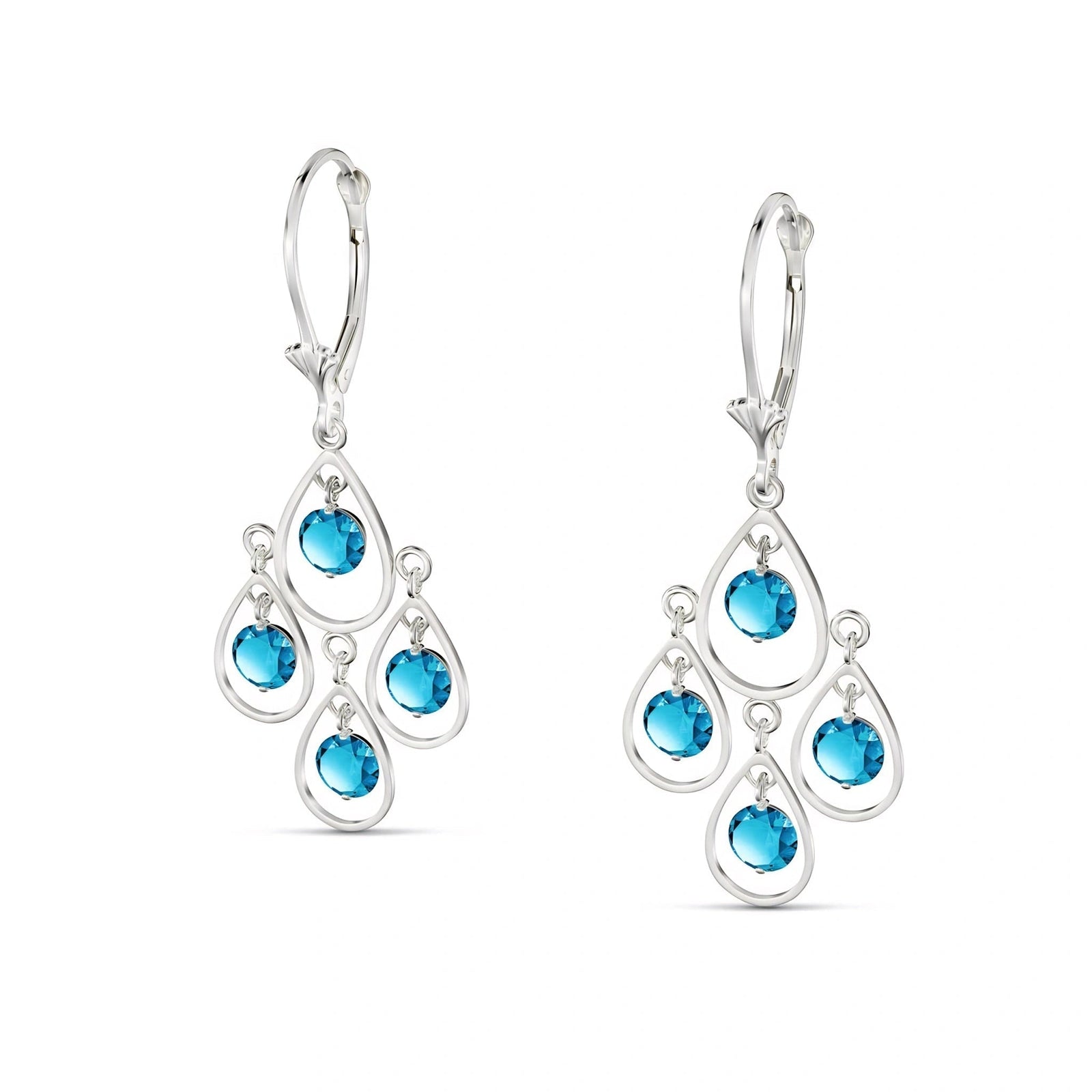 White Gold Blue Topaz — Mariafiorina