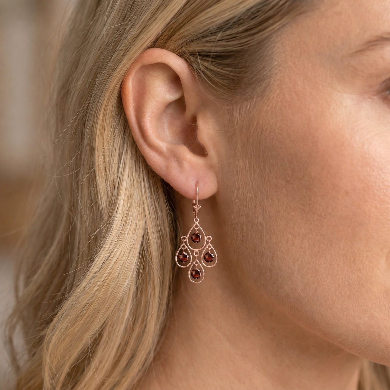 Rose Gold Garnet — Mariafiorina