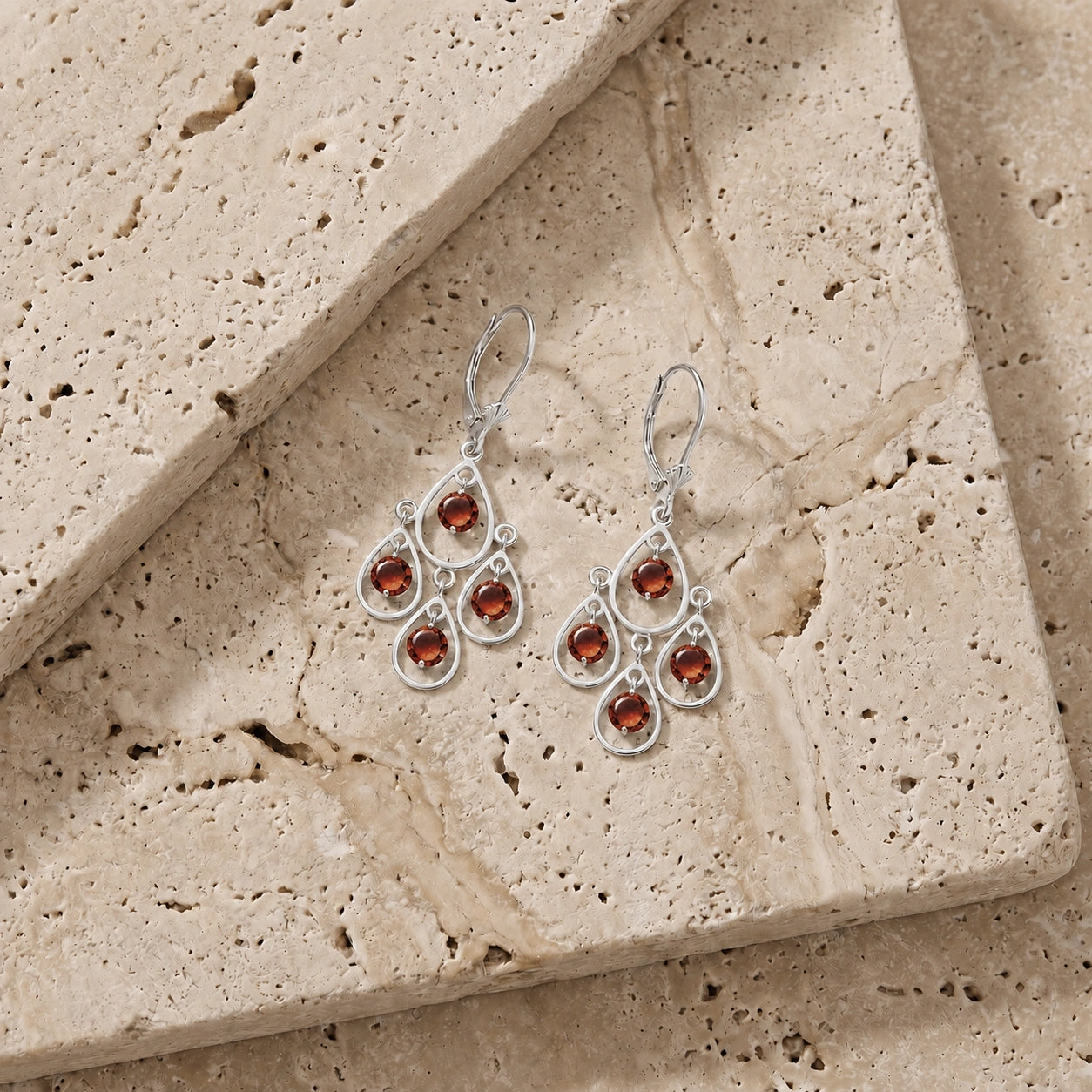 White Gold Garnet — Mariafiorina