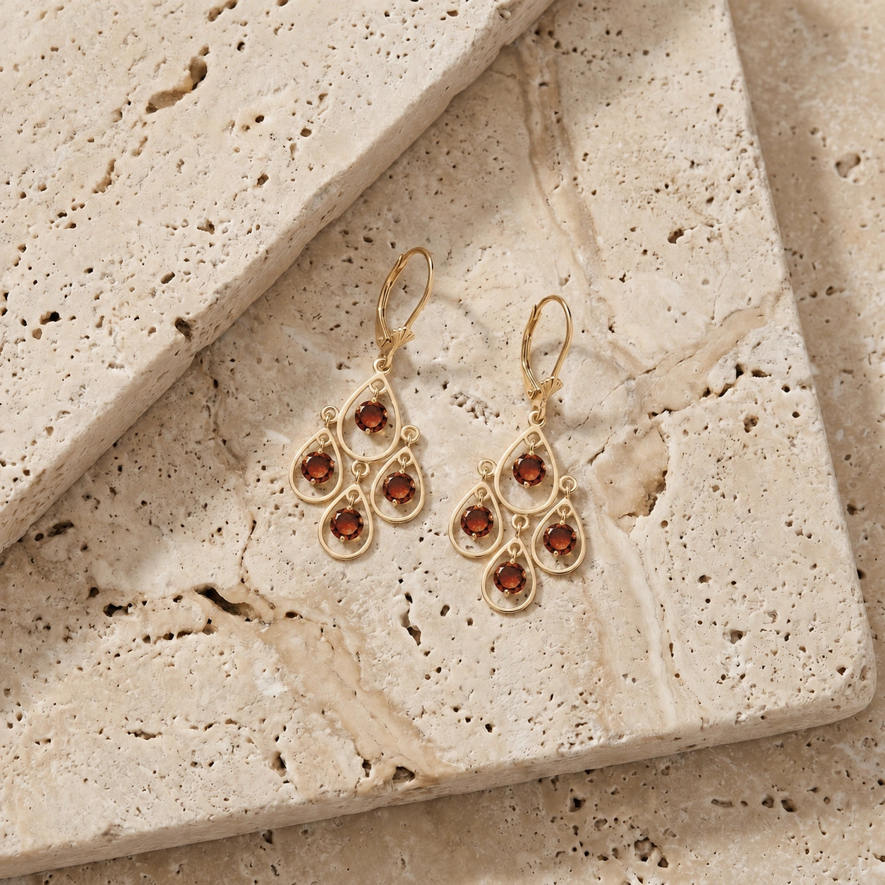 Yellow Gold Garnet — Mariafiorina