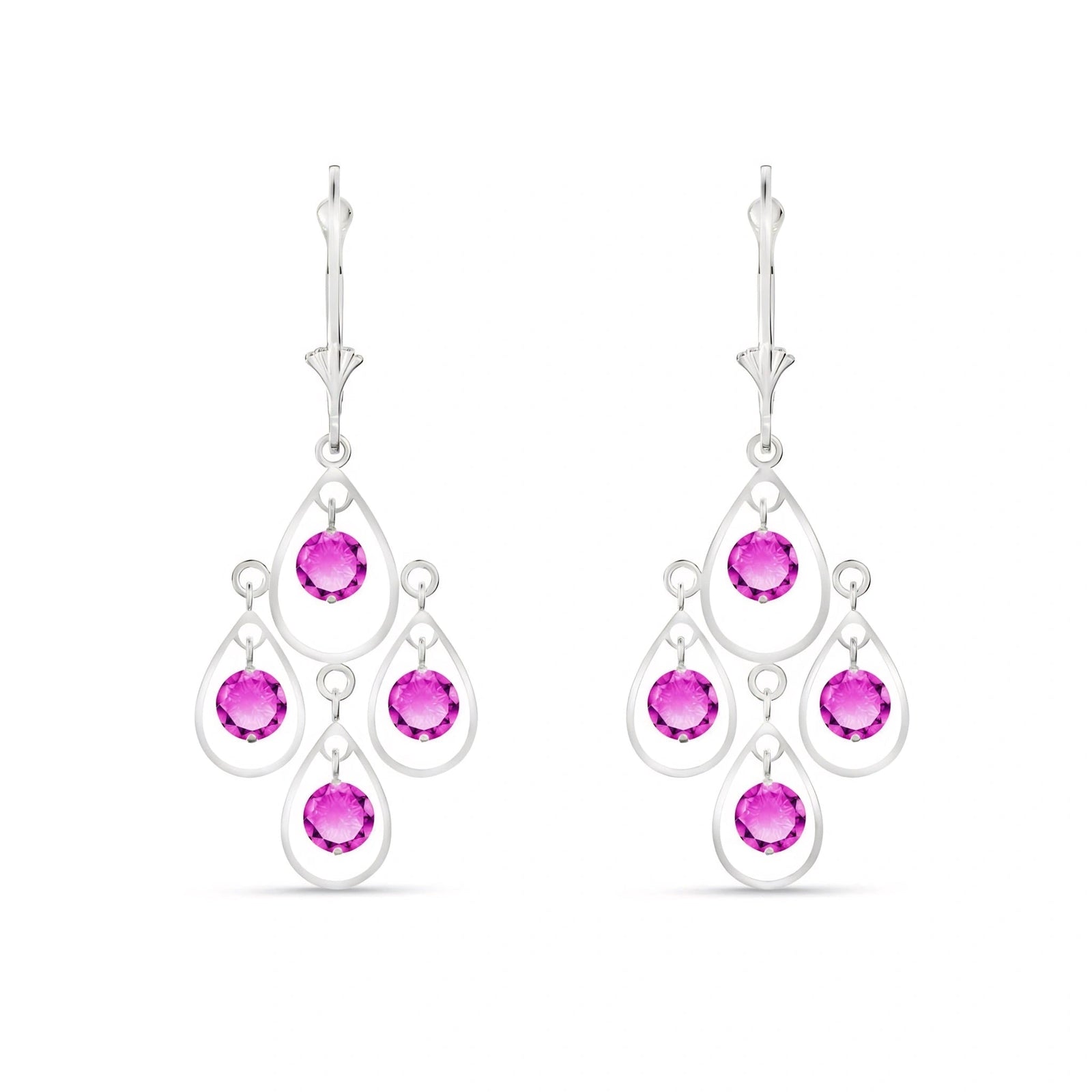 White Gold Pink Topaz — Mariafiorina