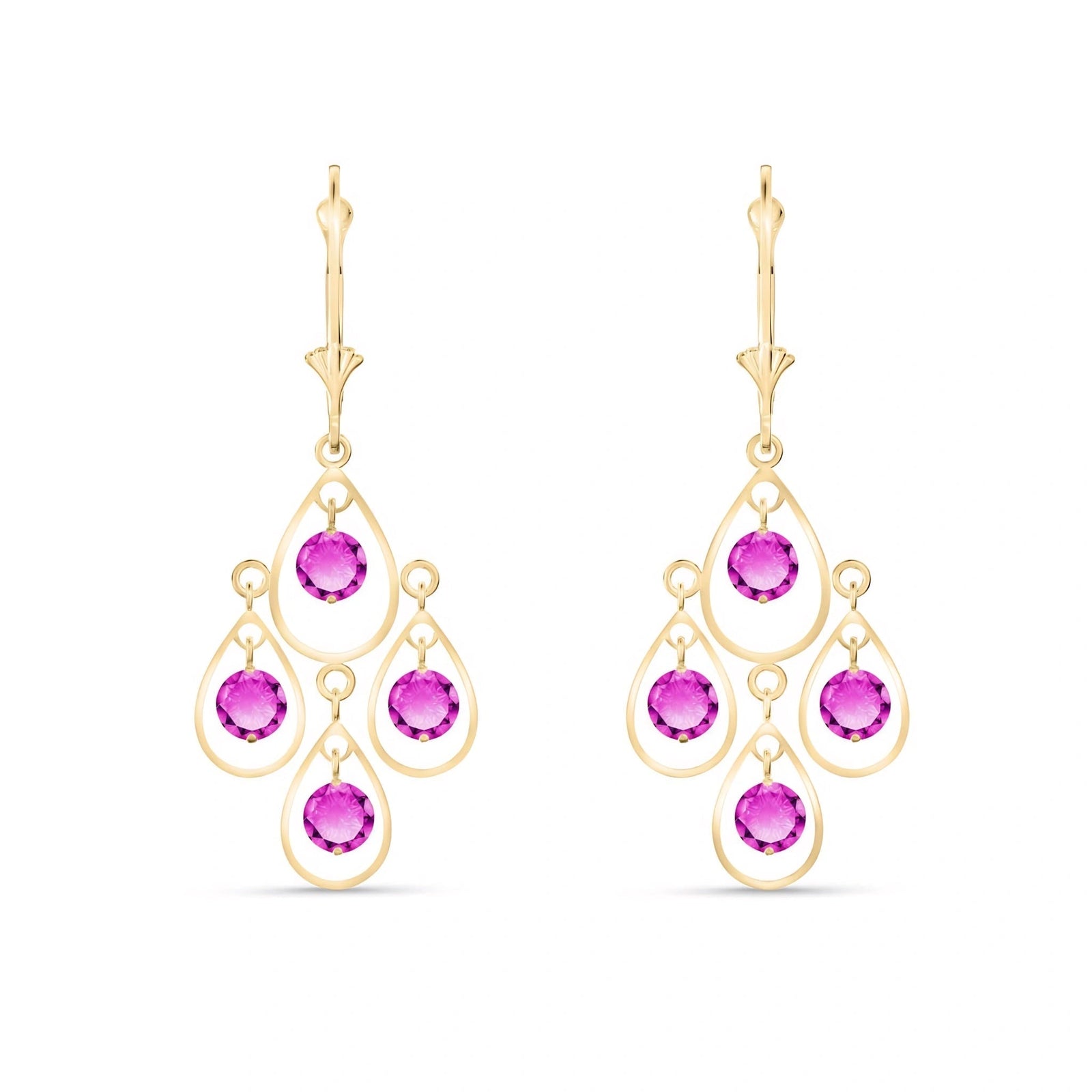 Yellow Gold Pink Topaz — Mariafiorina