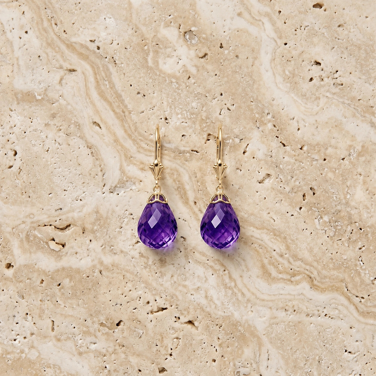 Yellow Gold Amethyst — Mariaflaminia