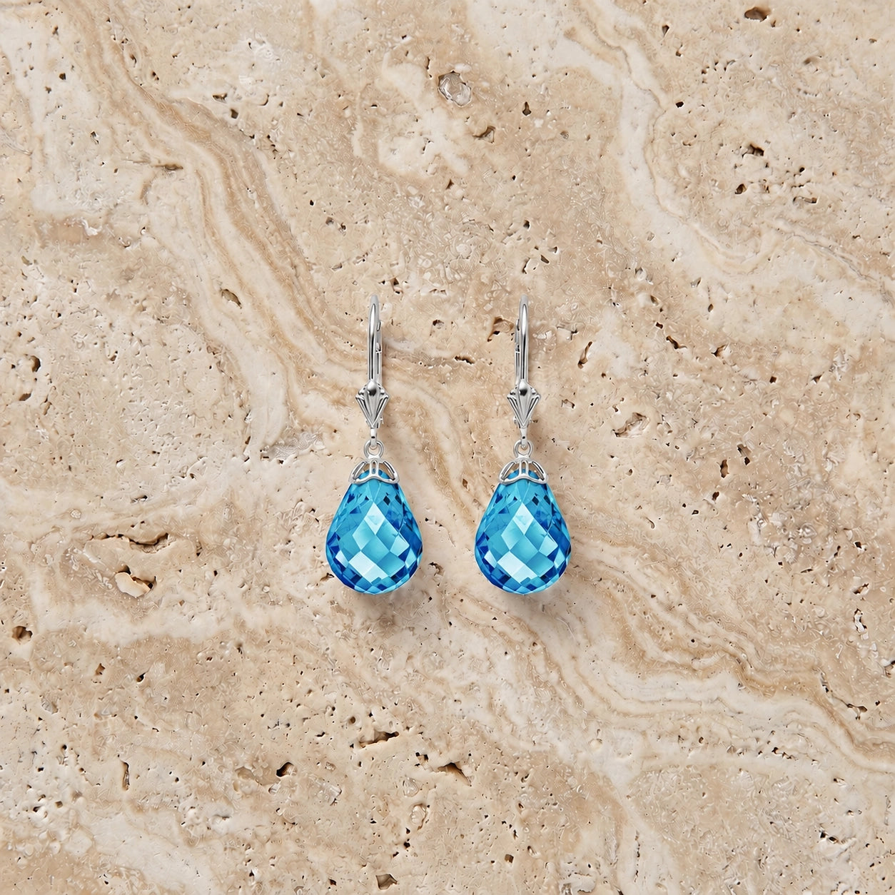White Gold Blue Topaz — Mariaflaminia