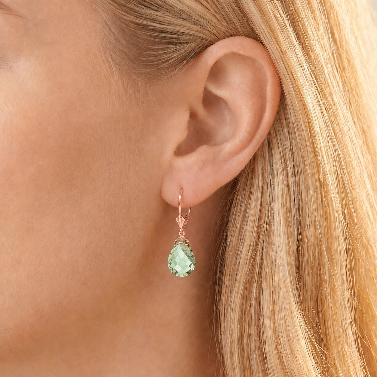 Rose Gold Green Amethyst — Mariaflaminia
