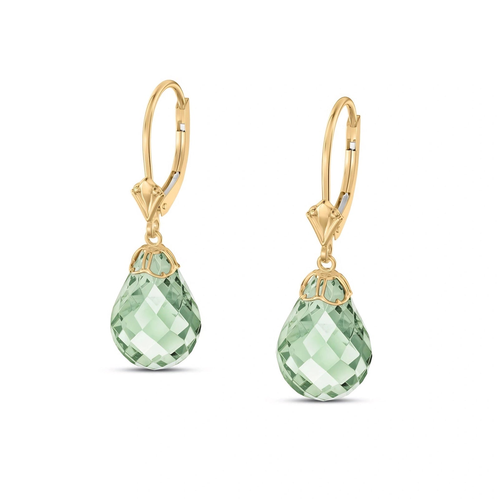 Yellow Gold Green Amethyst — Mariaflaminia