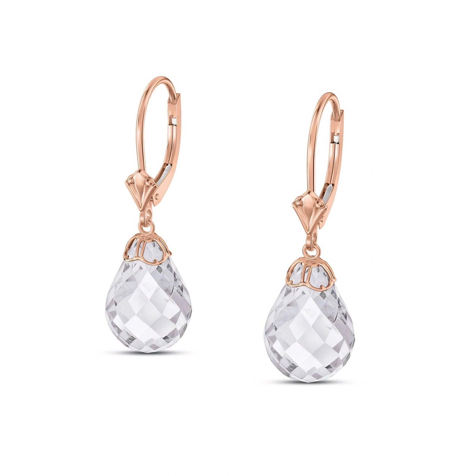 Rose Gold White Topaz — Mariaflaminia