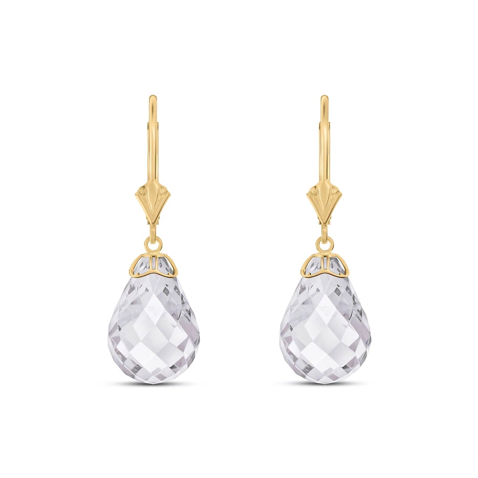 Yellow Gold White Topaz — Mariaflaminia