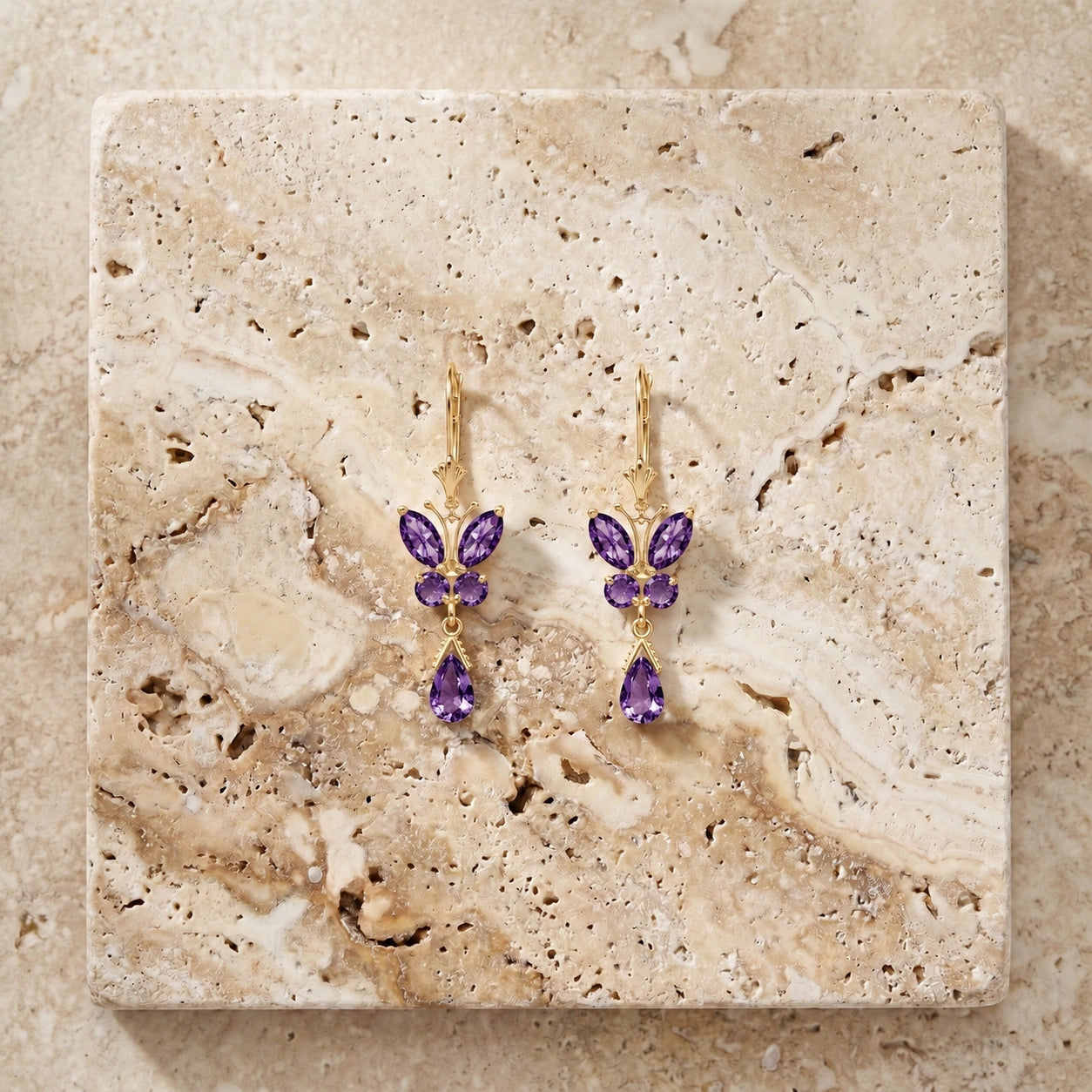 Yellow Gold Amethyst — Mariaflavia