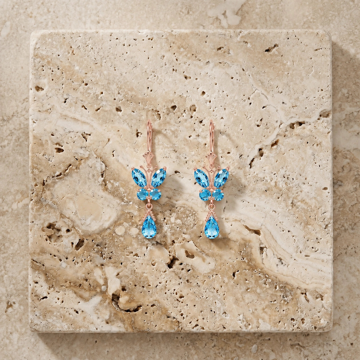 Rose Gold Blue Topaz — Mariaflavia