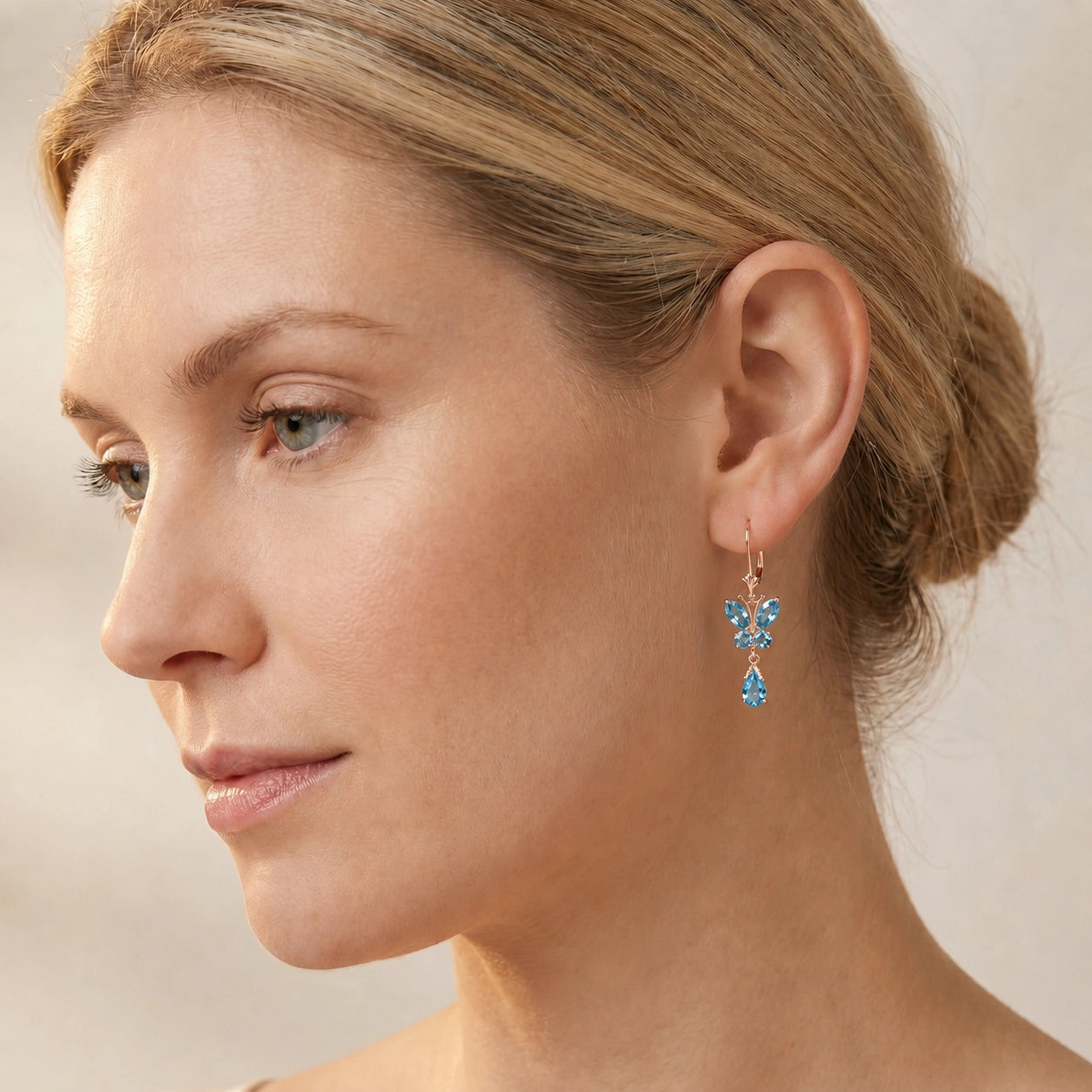 Rose Gold Blue Topaz — Mariaflavia