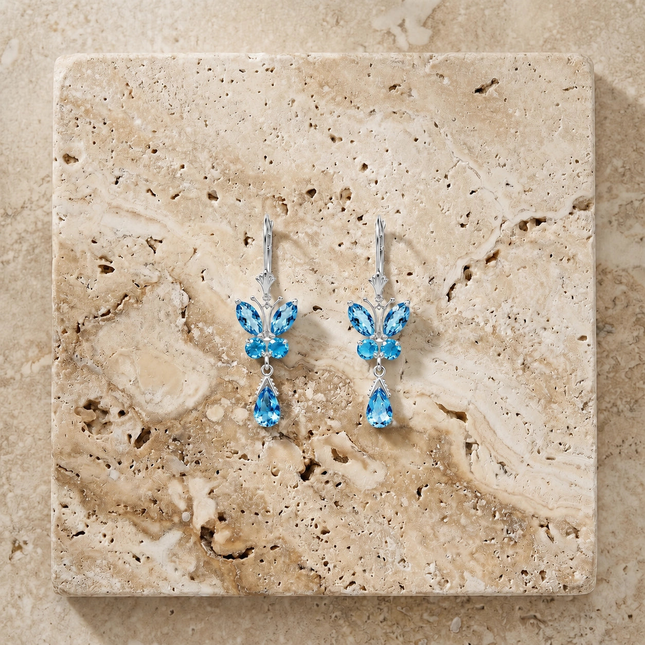 White Gold Blue Topaz — Mariaflavia