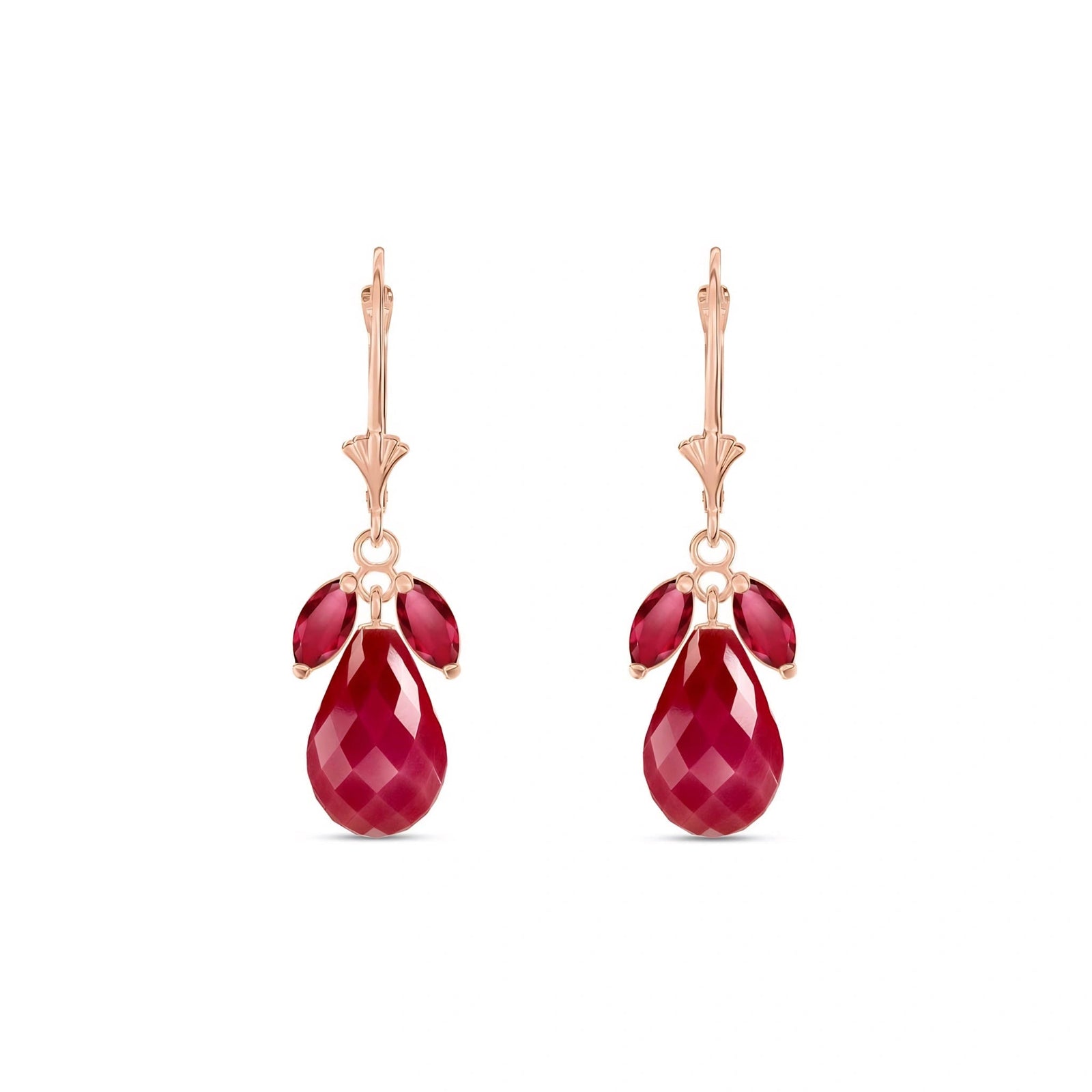 Rose Gold Belle Earrings Amethyst 10K — Italia