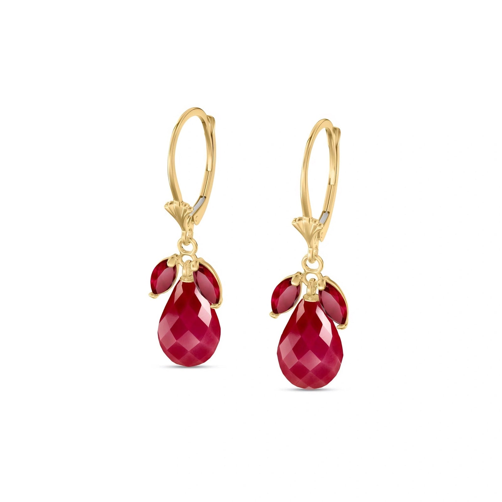 Yellow Gold Belle Earrings Amethyst 10K — Italia