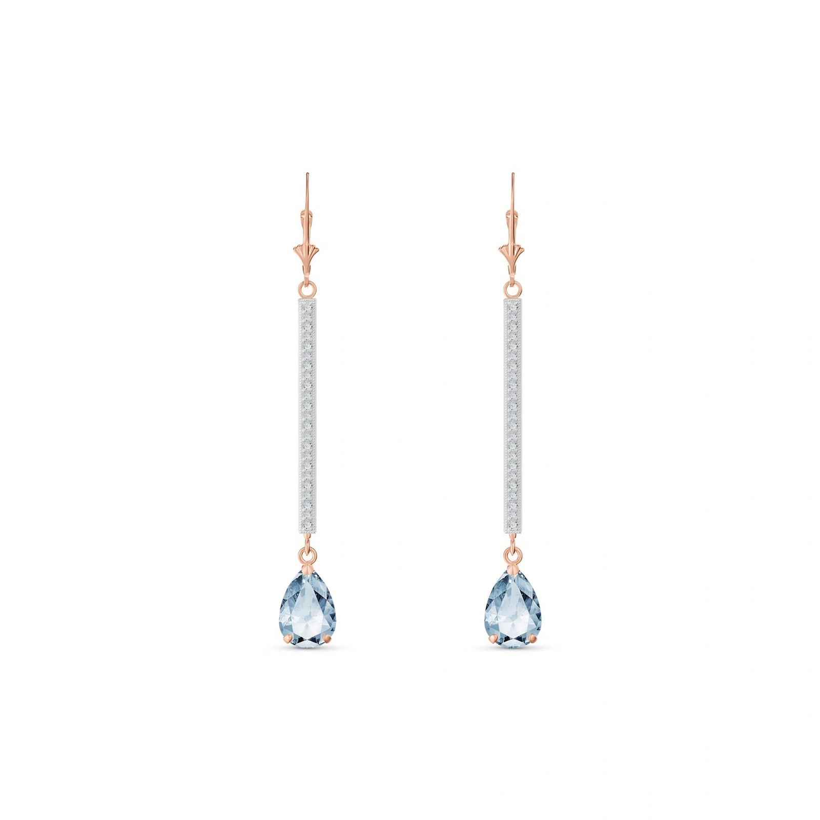 Rose Gold Aquamarine & Diamond — Mariafosca