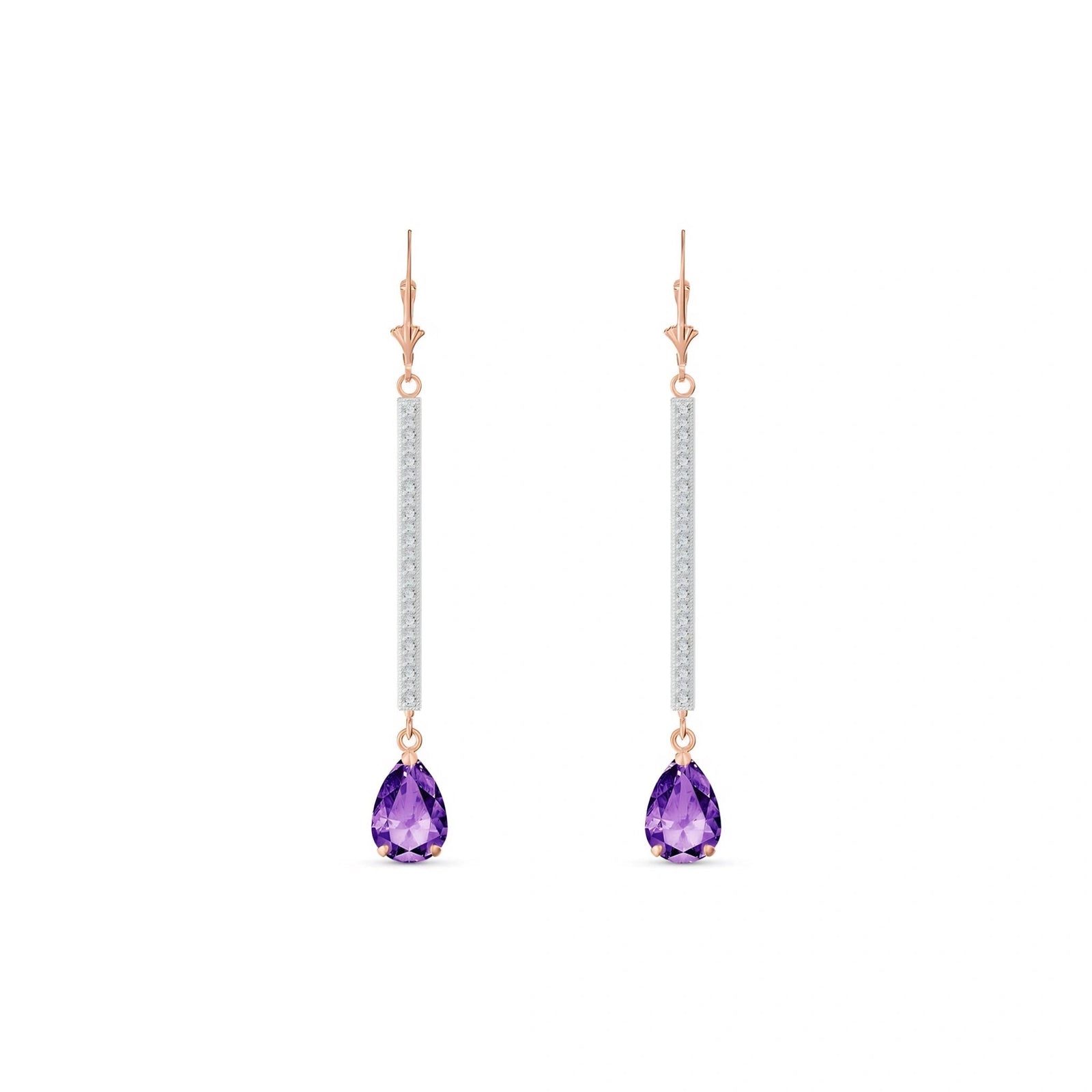 Rose Gold Diamond & Amethyst — Mariafosca