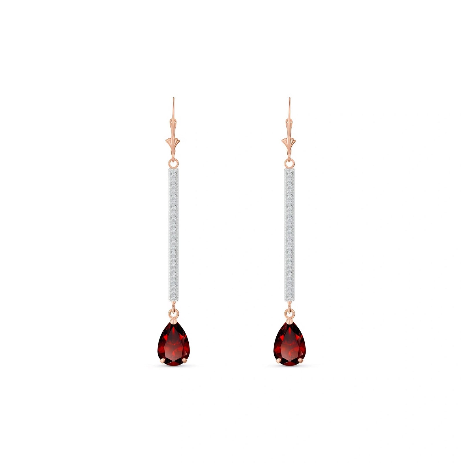 Rose Gold Garnet & Diamond — Mariafosca