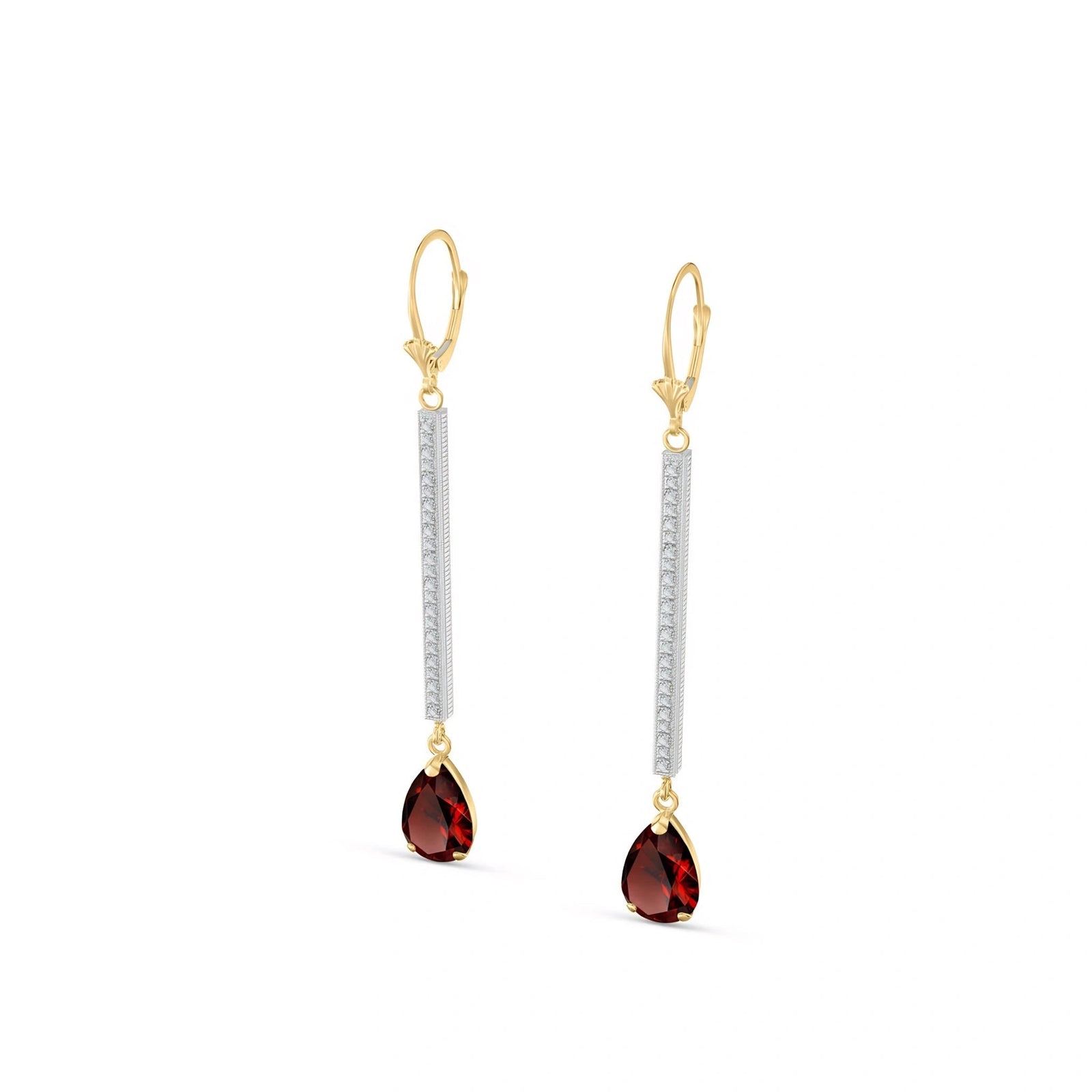 Yellow Gold Garnet & Diamond — Mariafosca