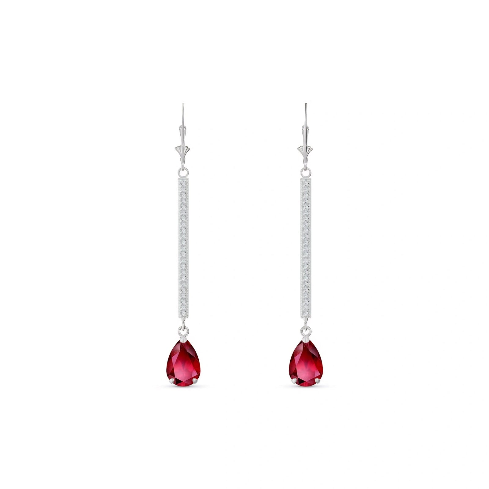 White Gold Ruby & Diamond — Mariafosca