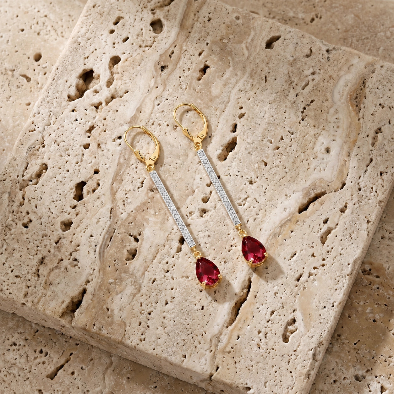 Yellow Gold Ruby & Diamond — Mariafosca
