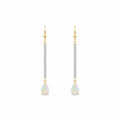 Yellow Gold Belle Earrings Opal 10K — Miranda