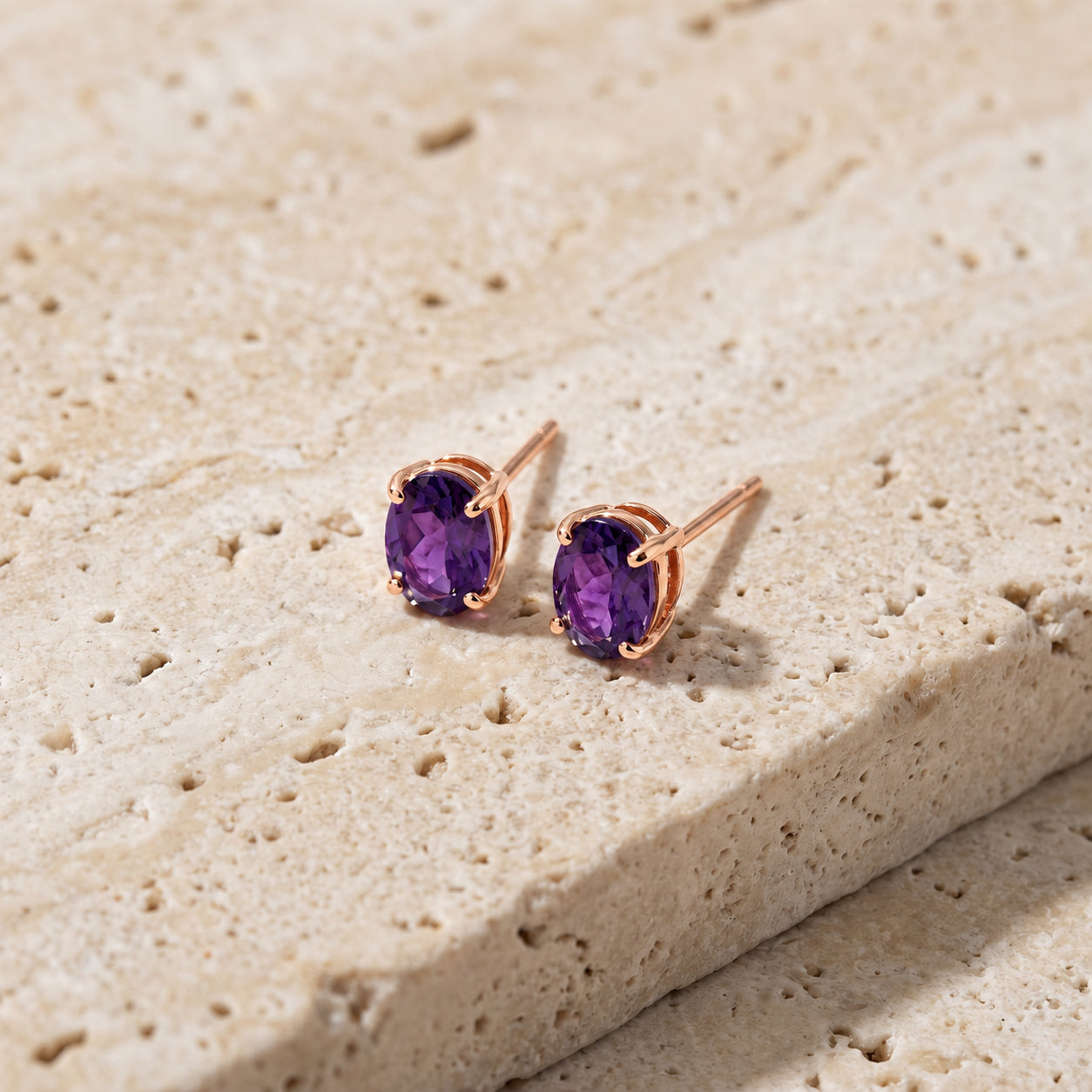 Rose Gold Belle Earrings Peridot 10K — Genoveffa