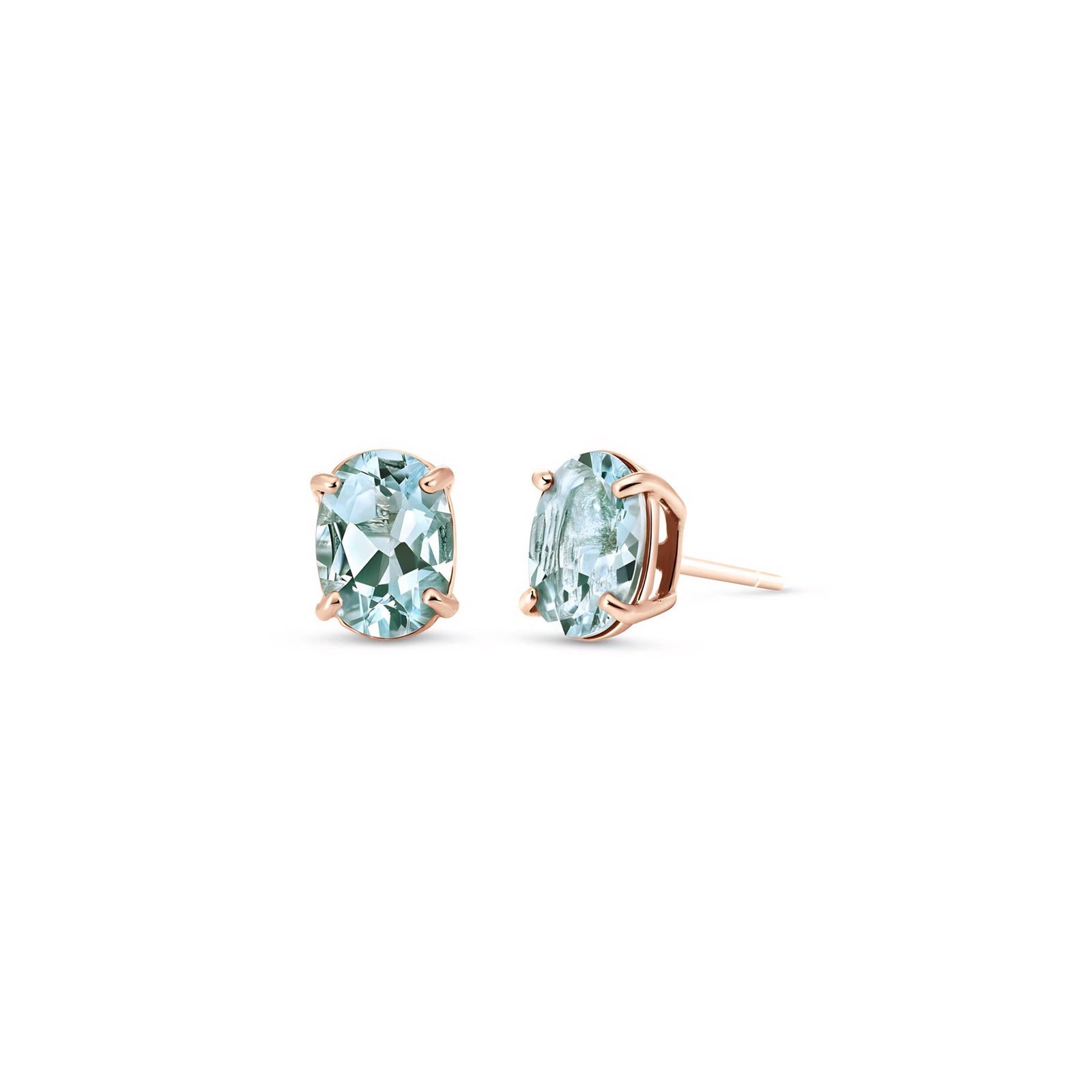 Rose Gold Belle Earrings Ruby 10K — Genoveffa
