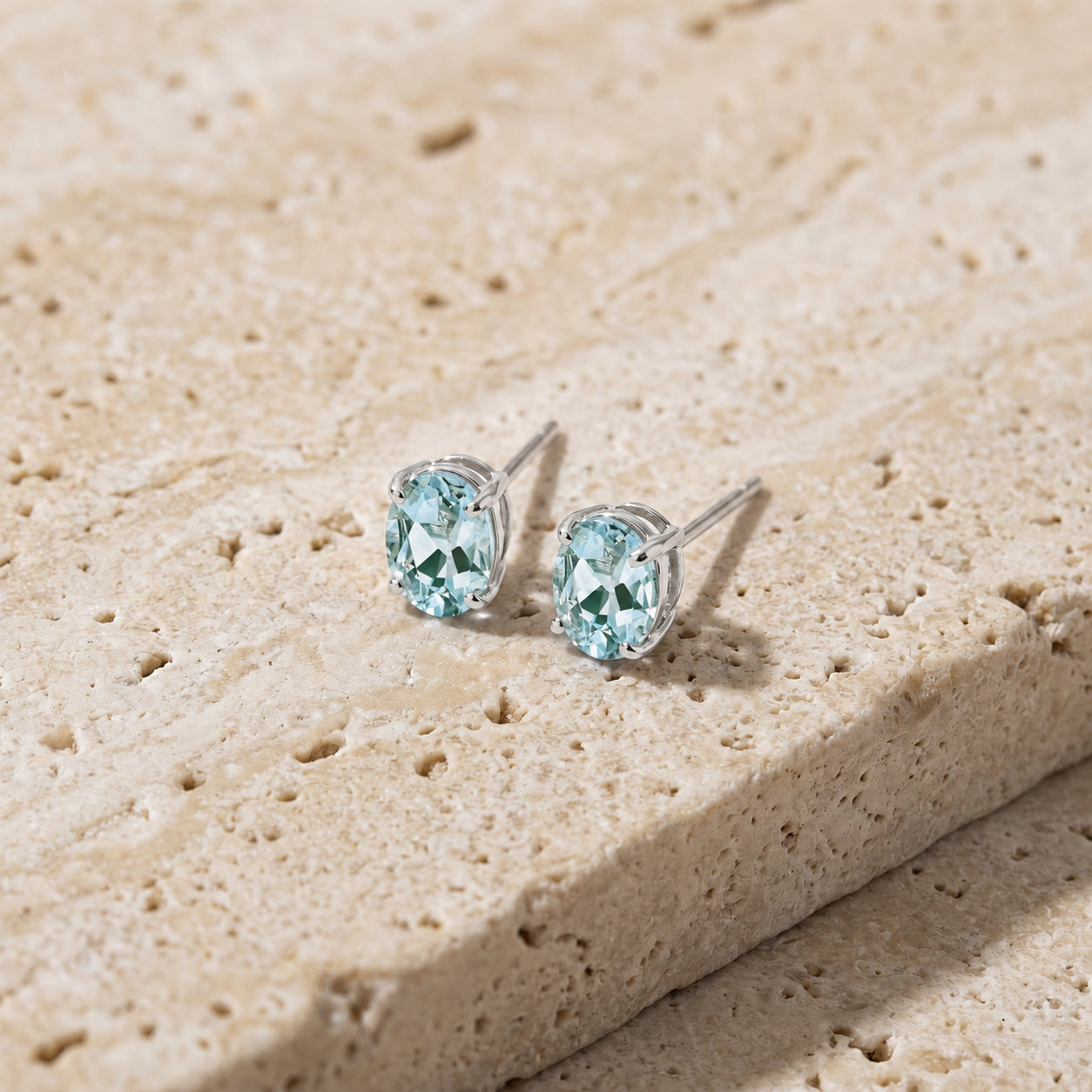 White Gold Belle Earrings Ruby 10K — Genoveffa