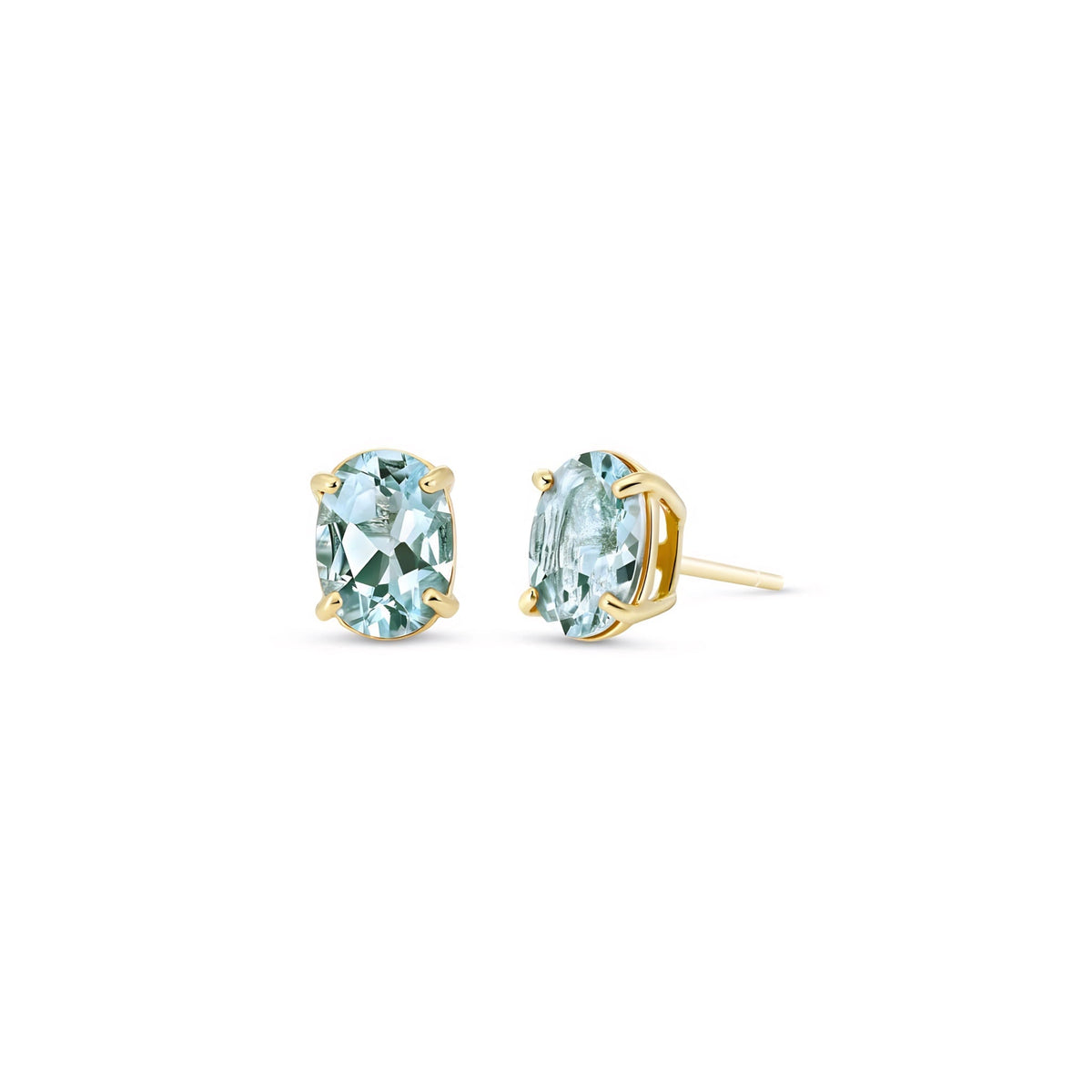 Yellow Gold Belle Earrings Ruby 10K — Genoveffa