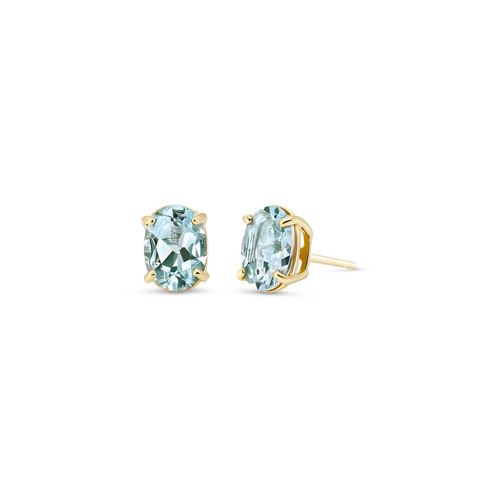 Yellow Gold Belle Earrings Ruby 10K — Genoveffa