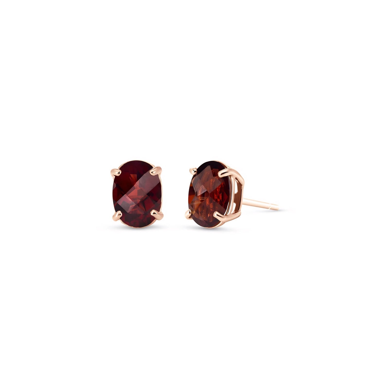 Rose Gold Belle Earrings Pink Topaz 10K — Genoveffa