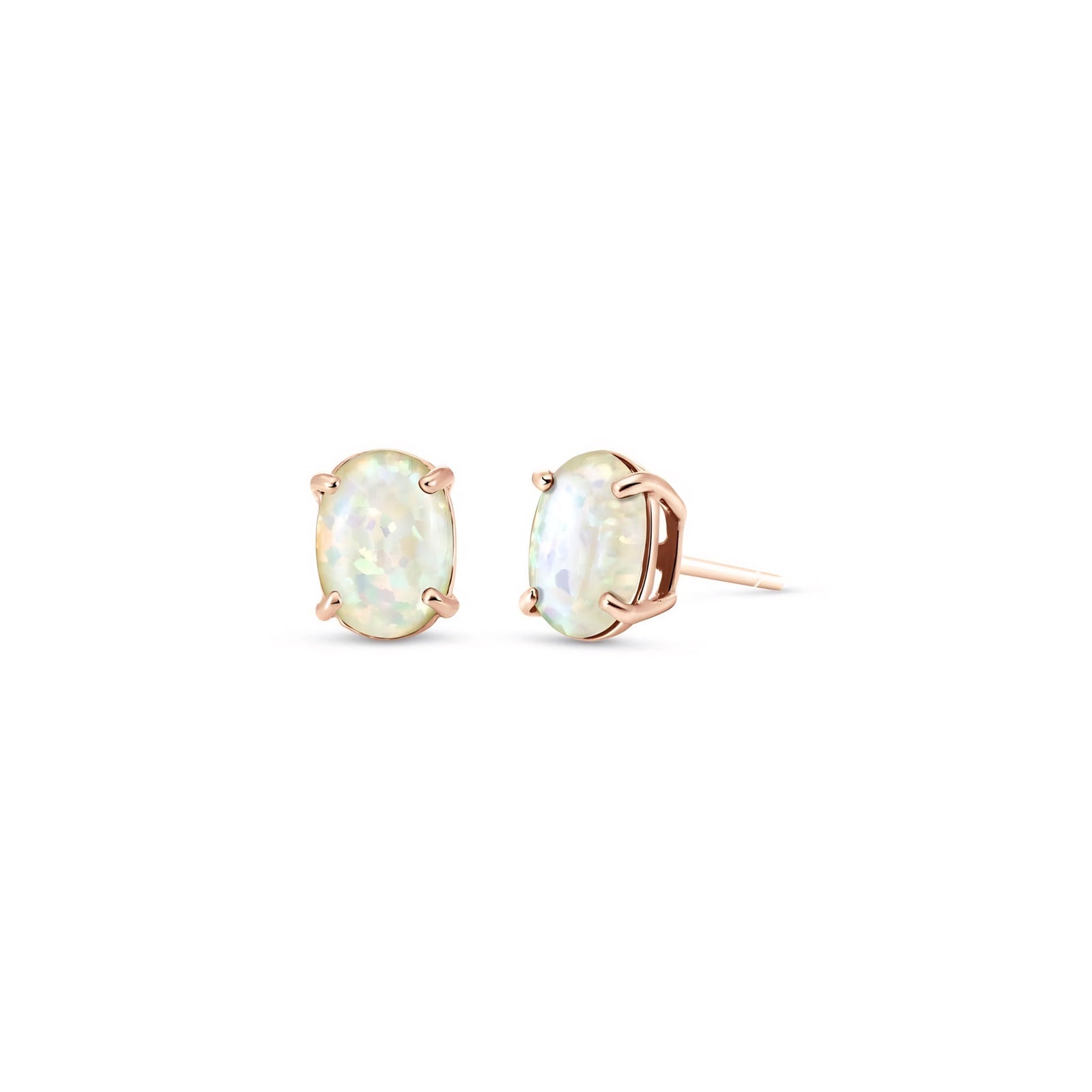 Rose Gold Belle Earrings Sapphire 10K — Genoveffa
