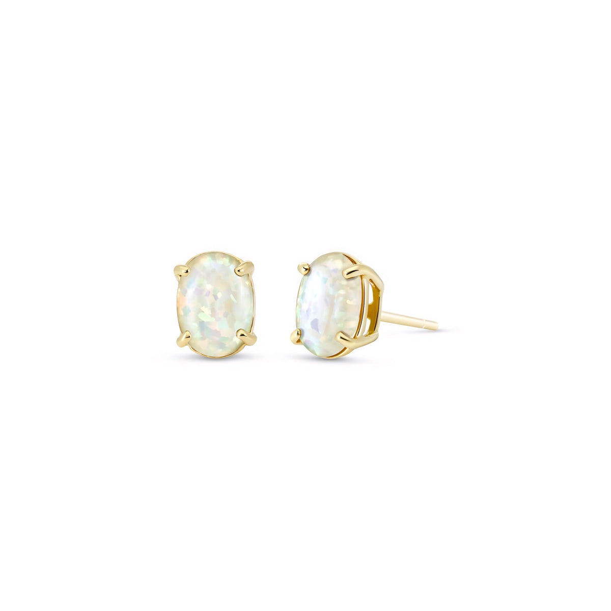 Yellow Gold Belle Earrings Sapphire 10K — Genoveffa