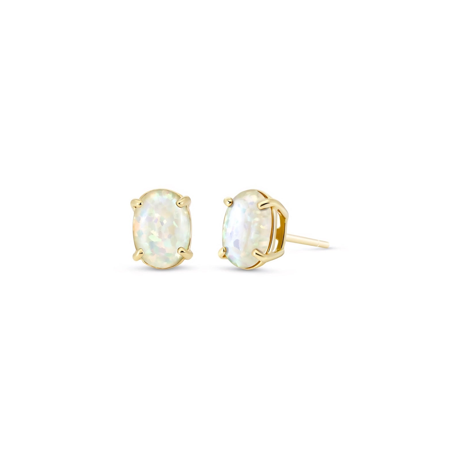 Yellow Gold Belle Earrings Sapphire 10K — Genoveffa