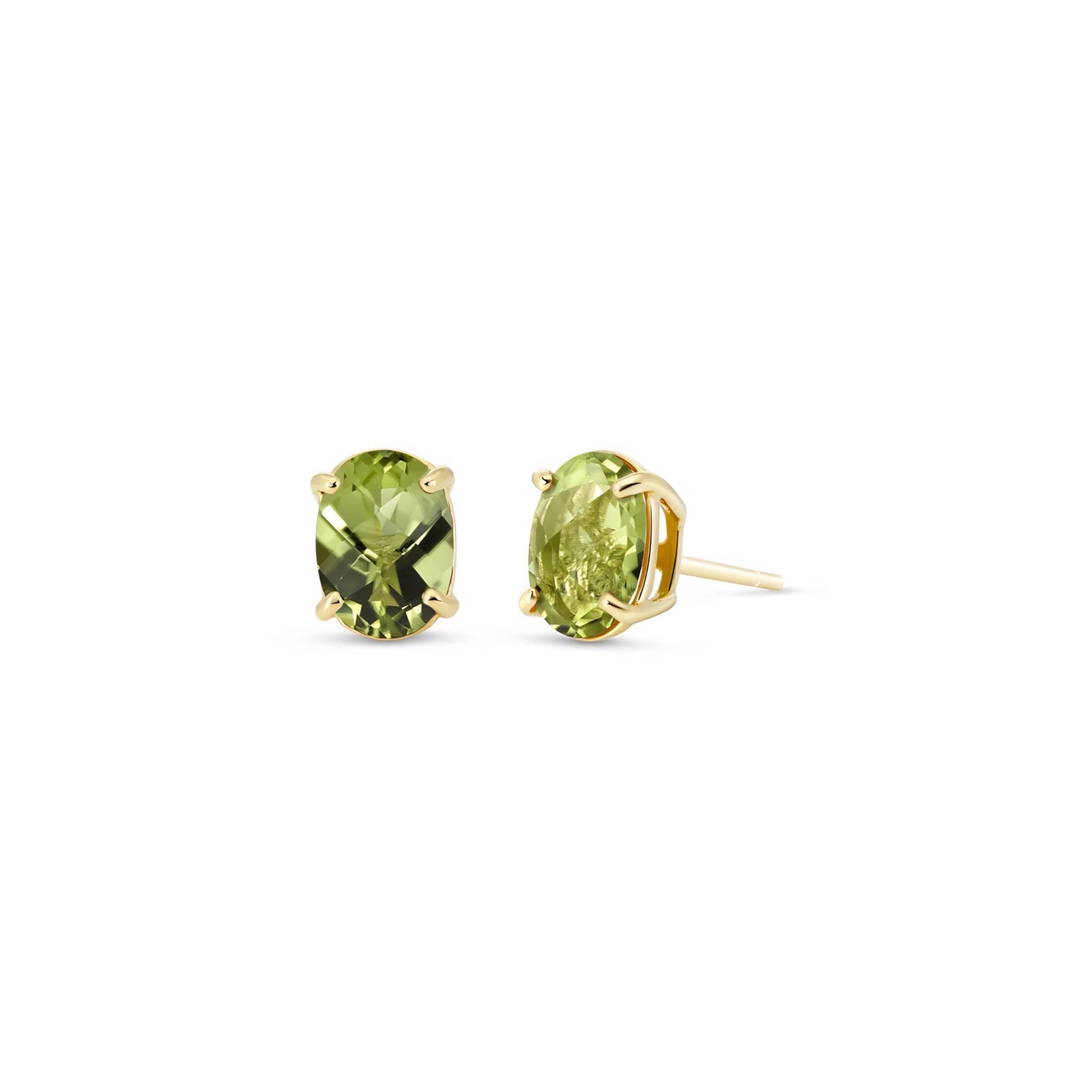 Yellow Gold Belle Earrings Amethyst 10K — Genoveffa