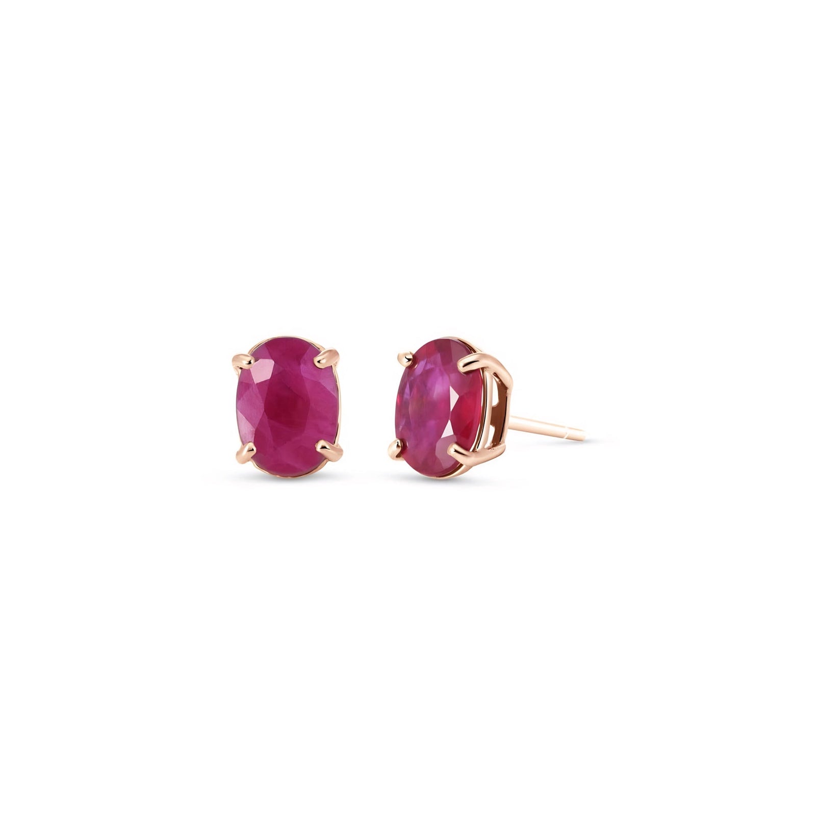 Rose Gold Belle Earrings Aquamarine 10K — Genoveffa