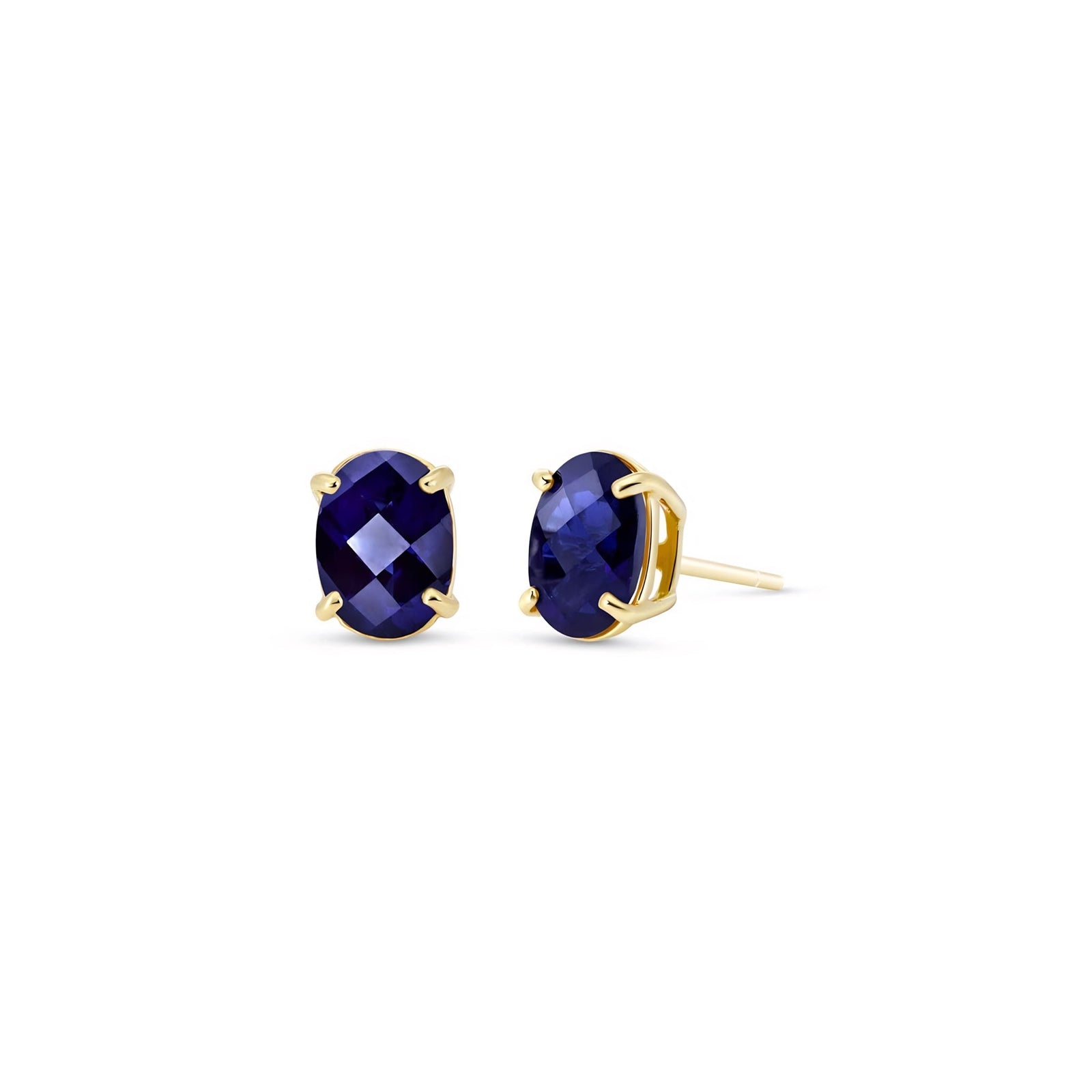 Yellow Gold Belle Earrings Opal 10K — Genoveffa