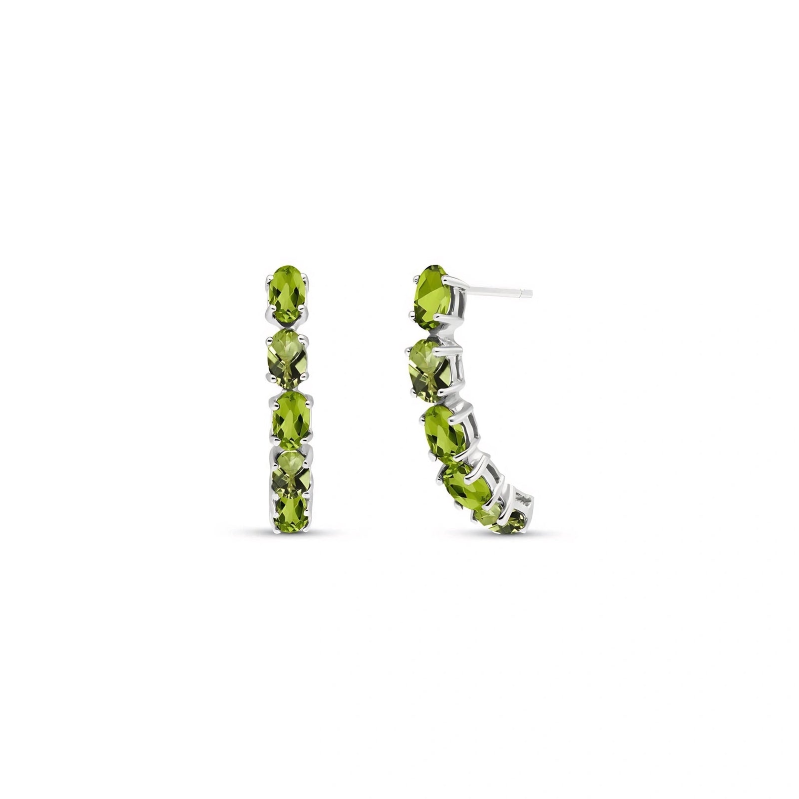 White Gold Eternal Earrings Amethyst 10K — Calliope