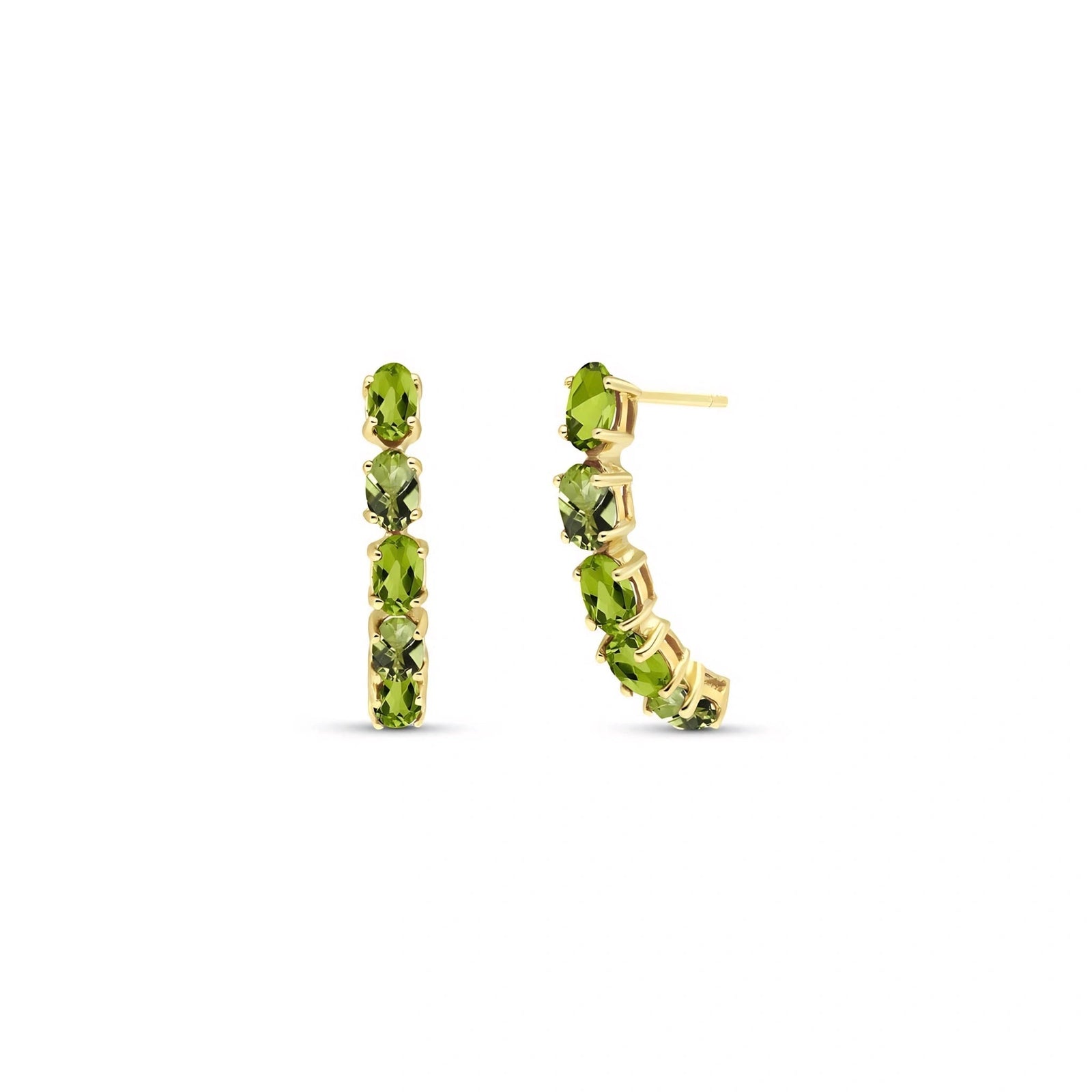Yellow Gold Eternal Earrings Amethyst 10K — Calliope