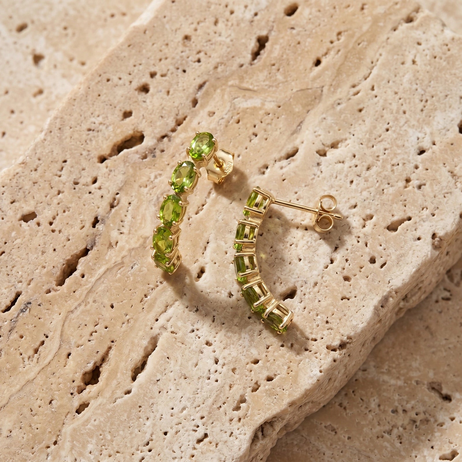 Yellow Gold Eternal Earrings Amethyst 10K — Calliope