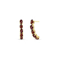 Yellow Gold Eternal Earrings Sapphire 10K — Calliope