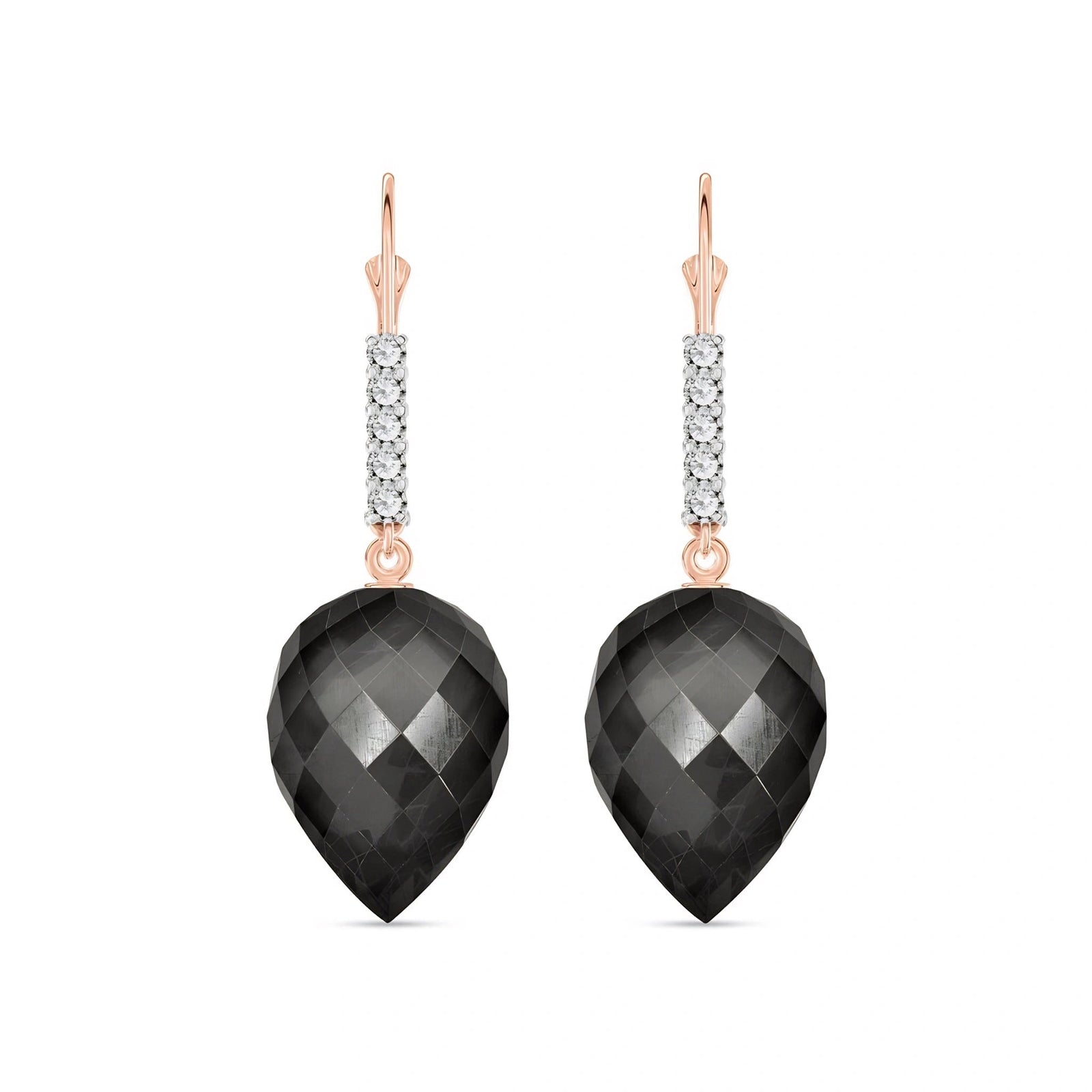 Rose Gold Belle Earrings Spinel 10K — Nilde