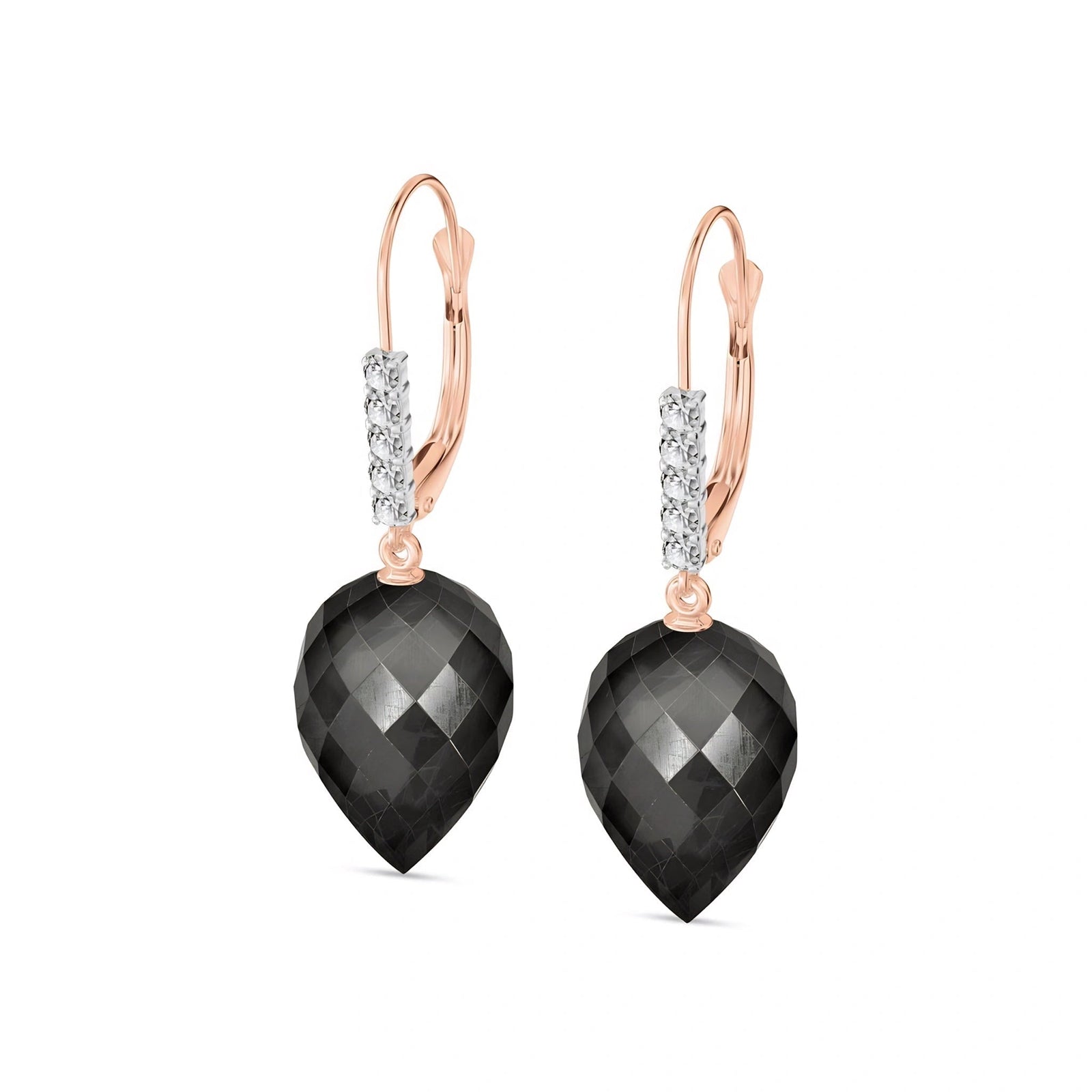 Rose Gold Belle Earrings Spinel 10K — Nilde